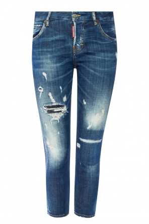 Jeansy z dziurami 'cool girl cropped jean', zdjęcie 1 Jeansy z dziurami 'cool girl cropped jean' od Dsquared2